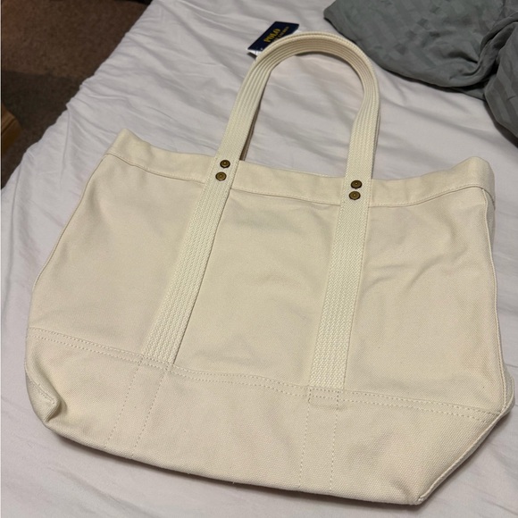Polo by Ralph Lauren Beige Tote with Bear Design - Picture 2 of 3